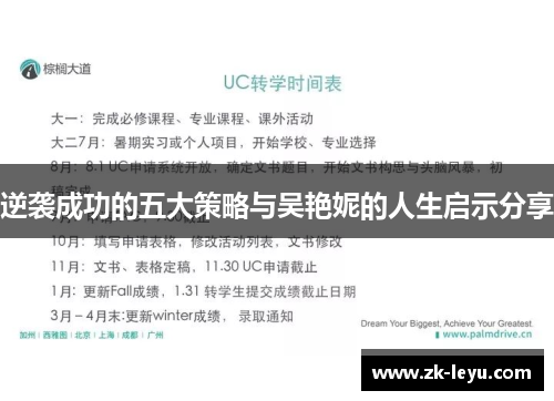 逆袭成功的五大策略与吴艳妮的人生启示分享